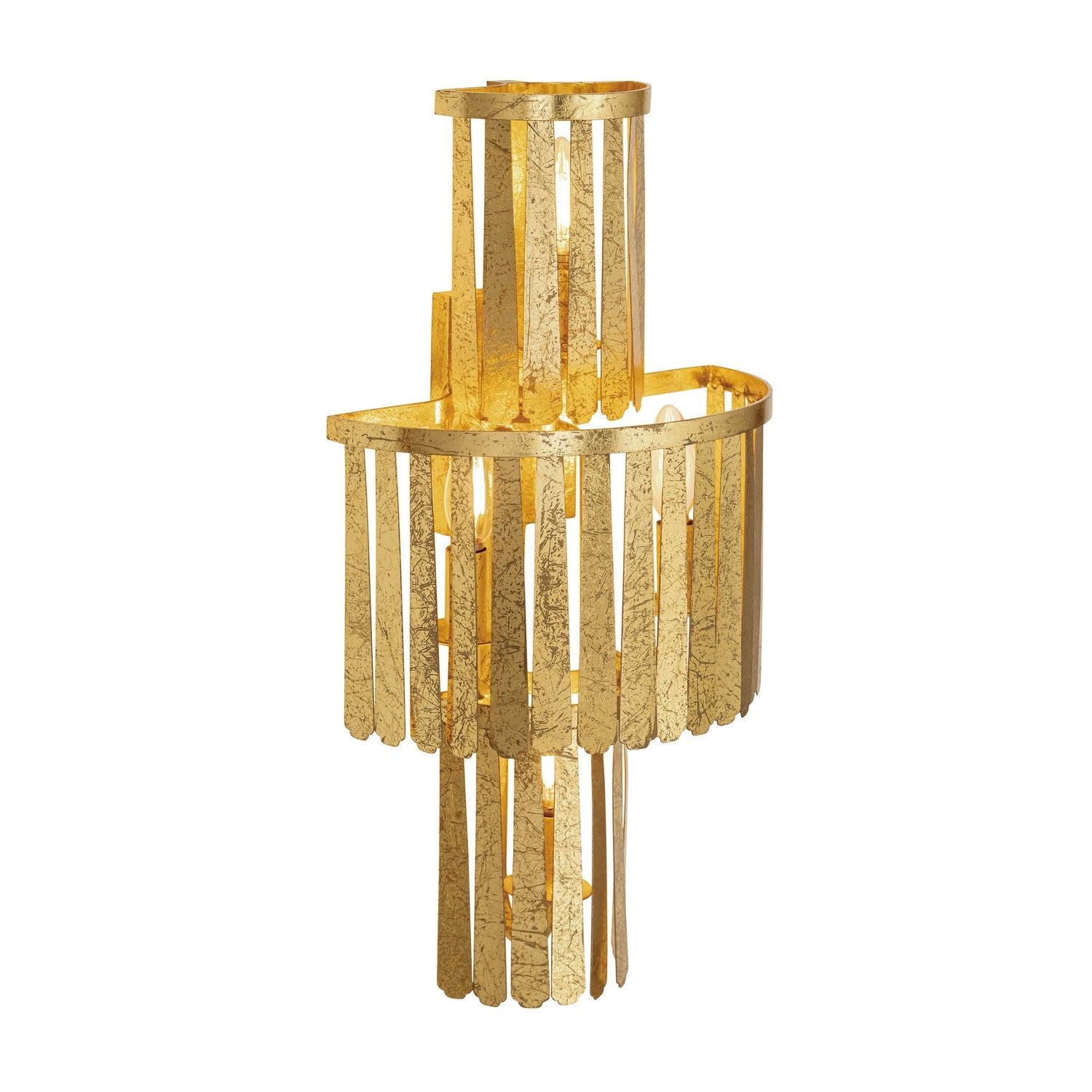 Maxim Lighting 28763GL Regalia 3-Light Wall Sconce in Gold Leaf