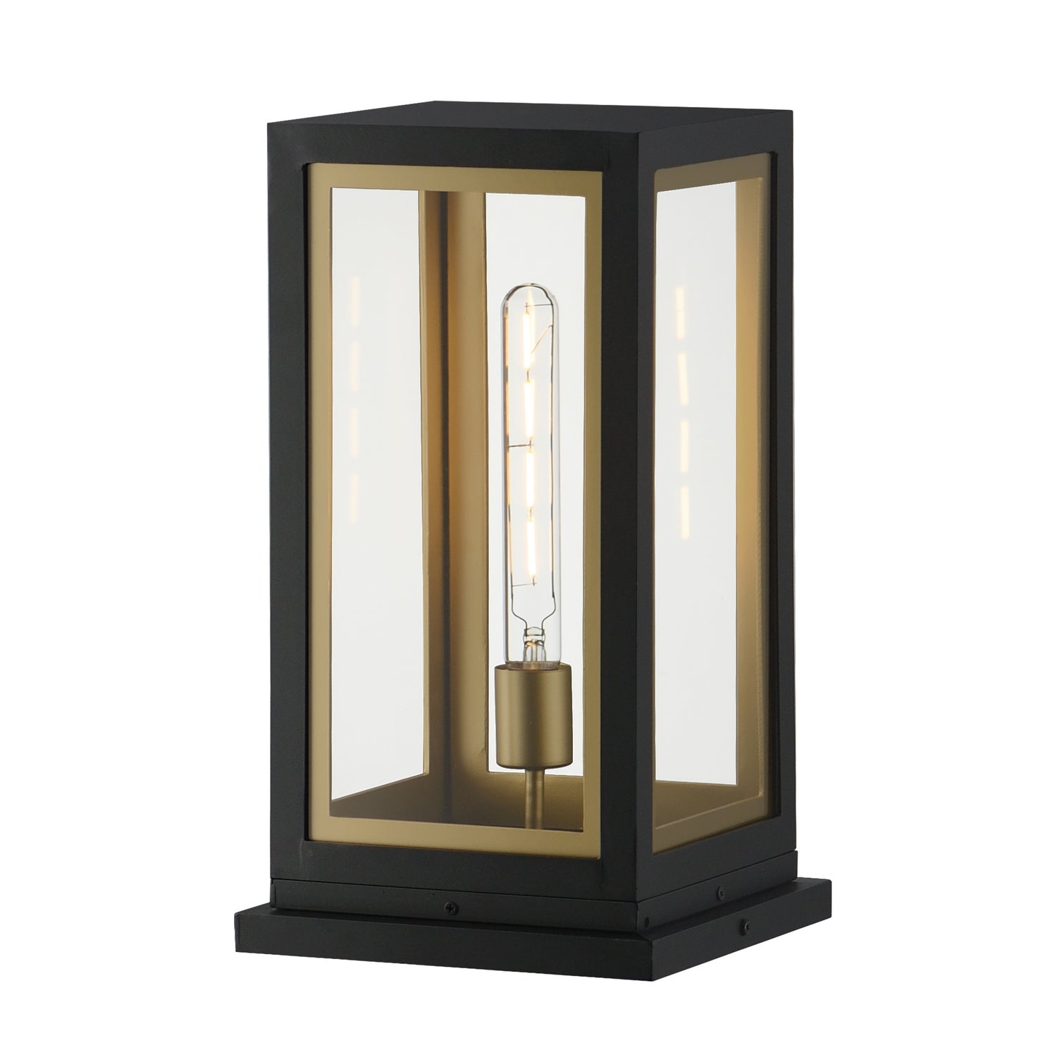 Lanterne de terrasse Maxim Lighting Neoclass 30057CLBKGLD, noir et or