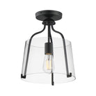Éclairage Maxim 5681CLBK Bellmore Semi Plafonnier en noir