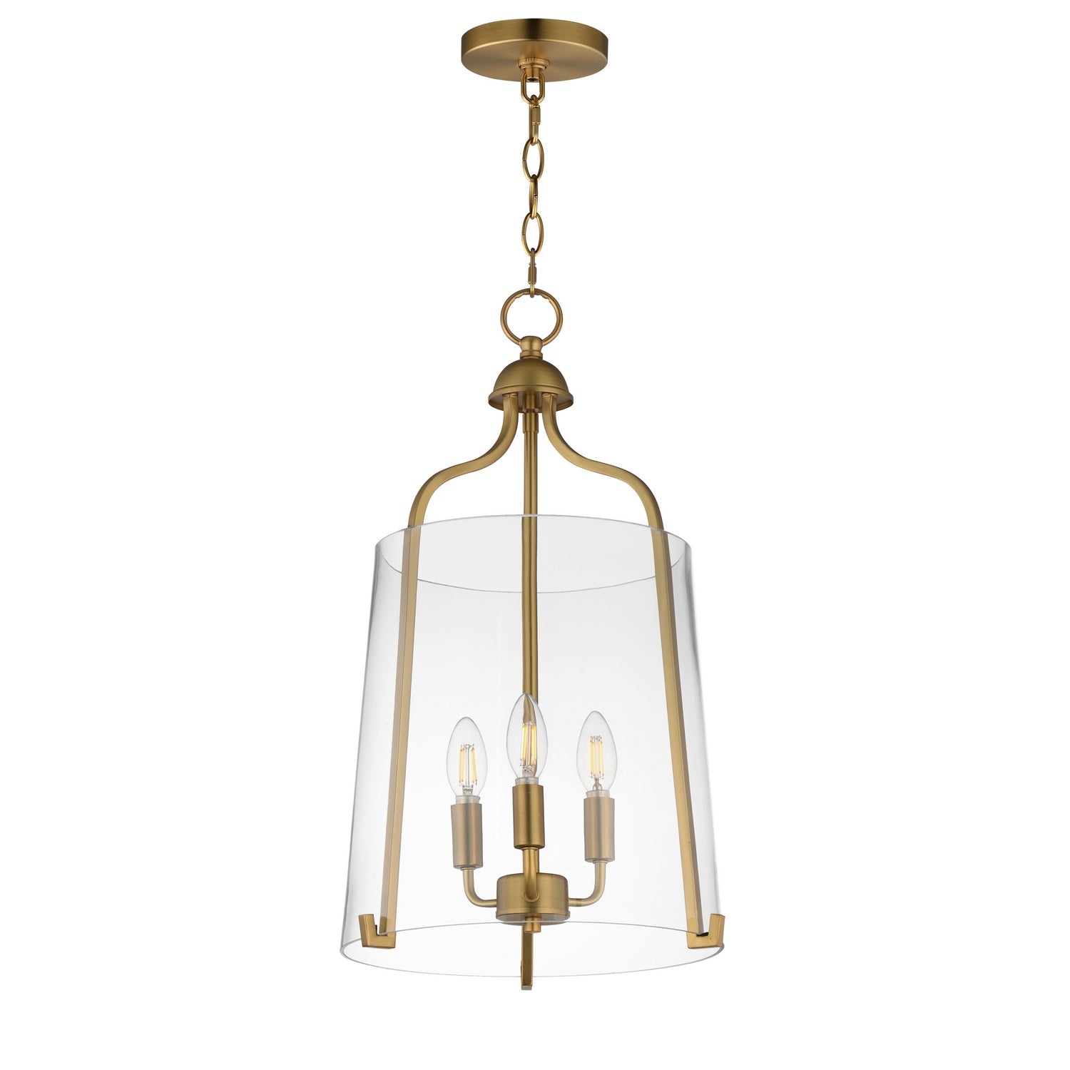 Éclairage Maxim 5683CLNAB Foyer Bellmore Suspension en naturel Laiton vieilli