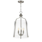 Éclairage Maxim 5683CLSN Foyer Bellmore Suspension en nickel satiné
