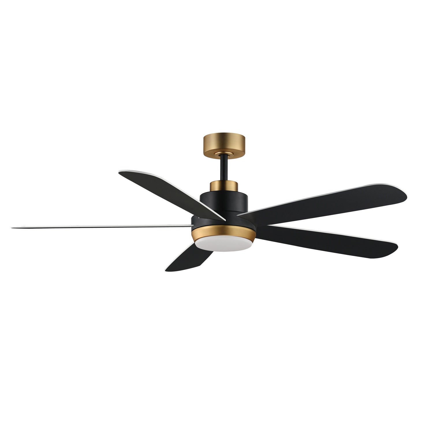 Maxim Lighting 88828BKGLD Petals Ceiling Fan in Black / Gold