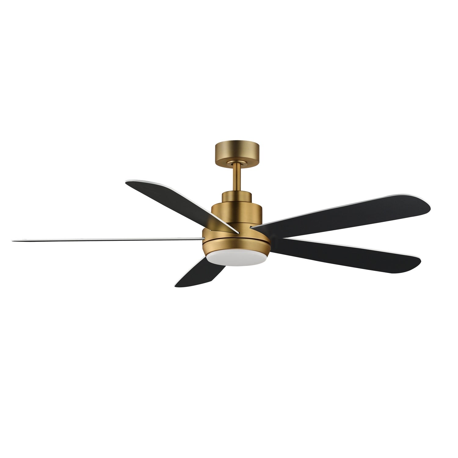 Maxim Lighting 88828WTNAB Petals Ceiling Fan in White/Natural Aged Brass