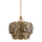 Troy Lighting F2124-PGL Jacik Chandelier in Patina Gold Leaf