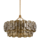 Troy Lighting F2136-PGL Jacik Chandelier in Patina Gold Leaf
