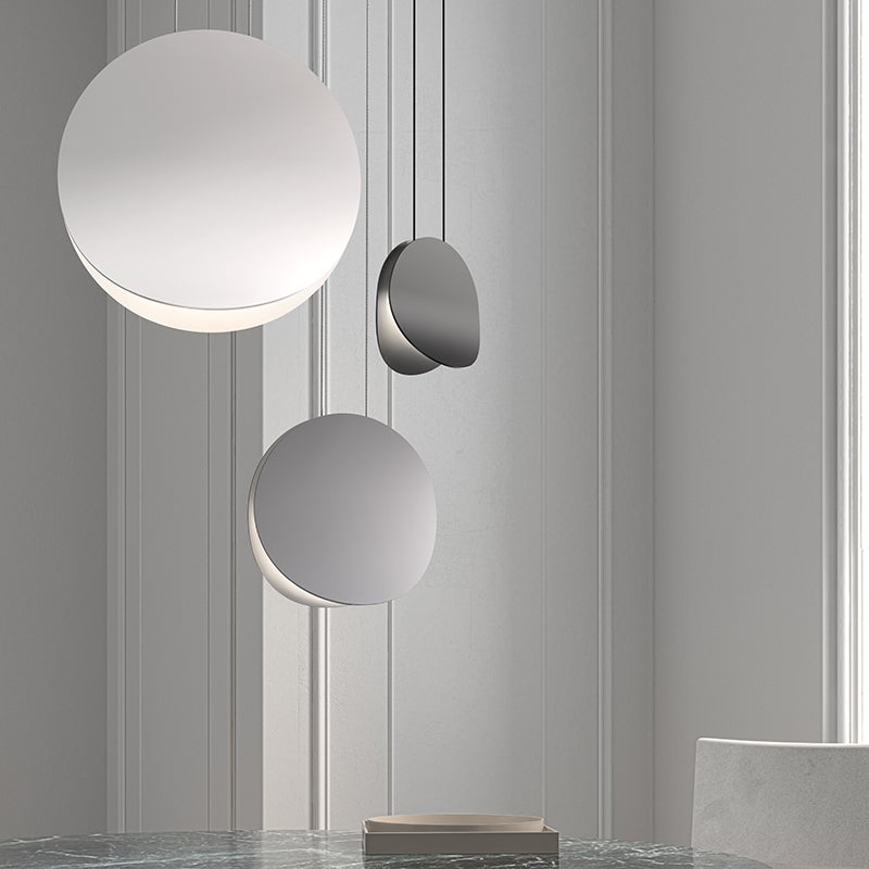 Disques Sonneman 1767.18-J20 Malibu LED Suspension en gris tourterelle