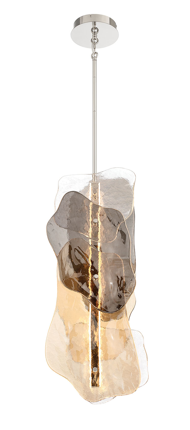 Europhase 50463-015 Grotto LED Suspension en nickel poli