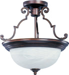 Éclairage Maxim 5843MROI Essentials Semi Plafonnier en bronze huilé