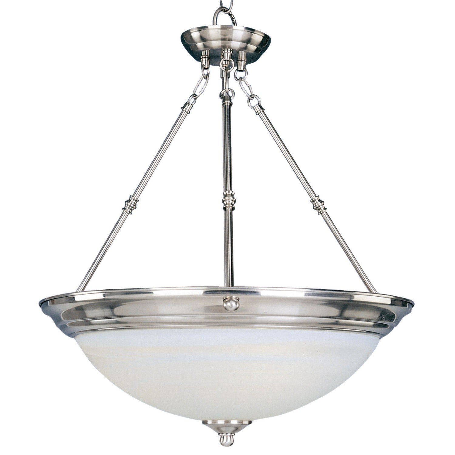 Éclairage Maxim 5846MRSN Essentiels Suspension en nickel satiné