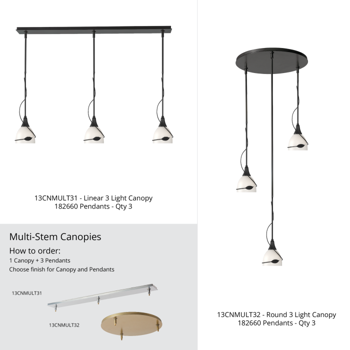 Hubbardton Forge 182660 Mini feuille entrelacée Suspension