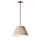 Éclairage Maxim 18411BWWBR Dunbridge 14" Suspension en laiton vieilli