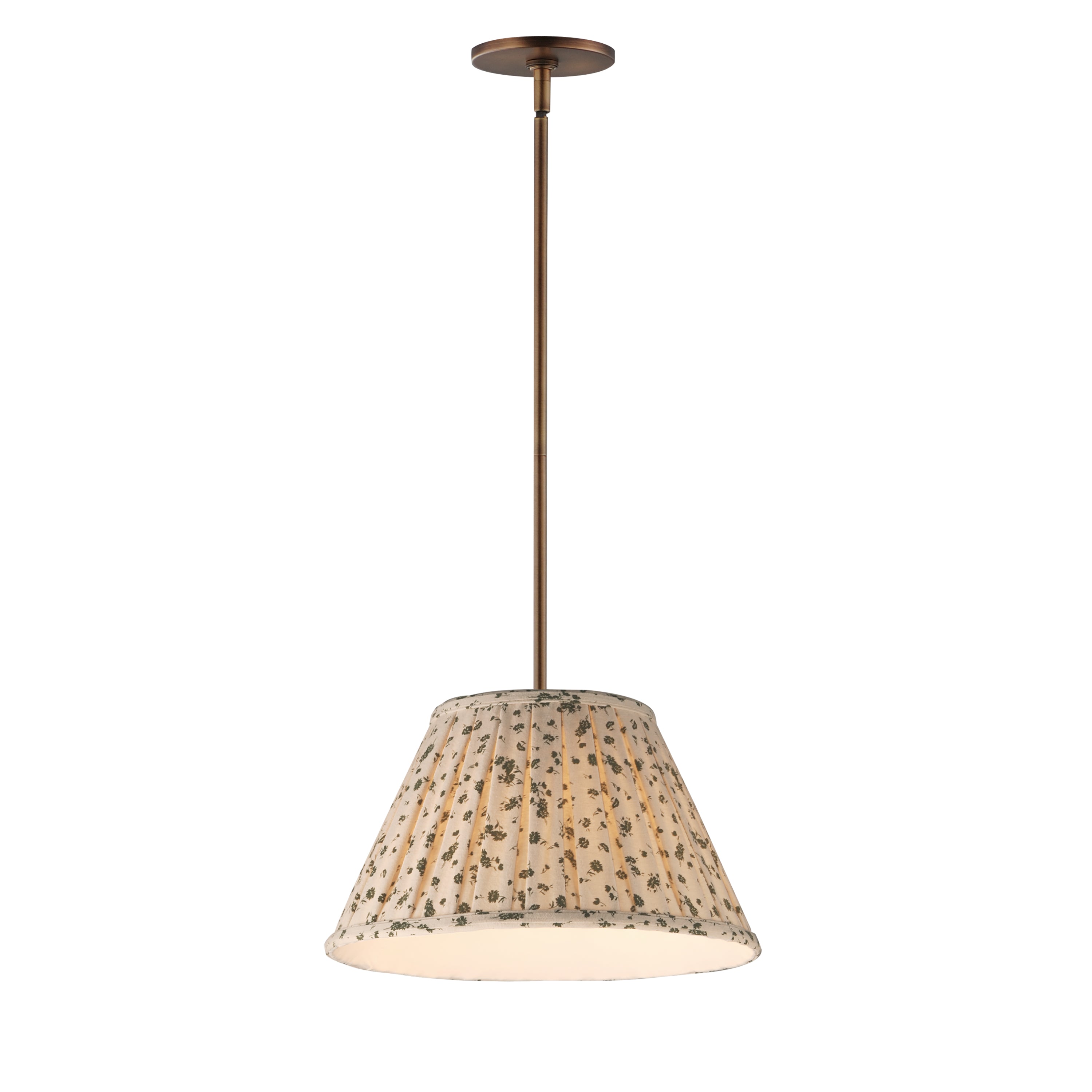 Éclairage Maxim 18411OWWBR Dunbridge 14" Suspension en laiton vieilli