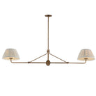 Éclairage Maxim 18412BWWBR Dunbridge Suspension en laiton vieilli