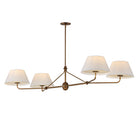 Luminaire Maxim Lighting 18414OFWBR Dunbridge à quatre lampes Suspendu en laiton vieilli