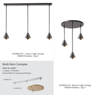 Hubbardton Forge 184500 Abat-jour en acier Mobius Mini Suspension