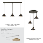 Hubbardton Forge 184970 Staccato Large Mini Pendant