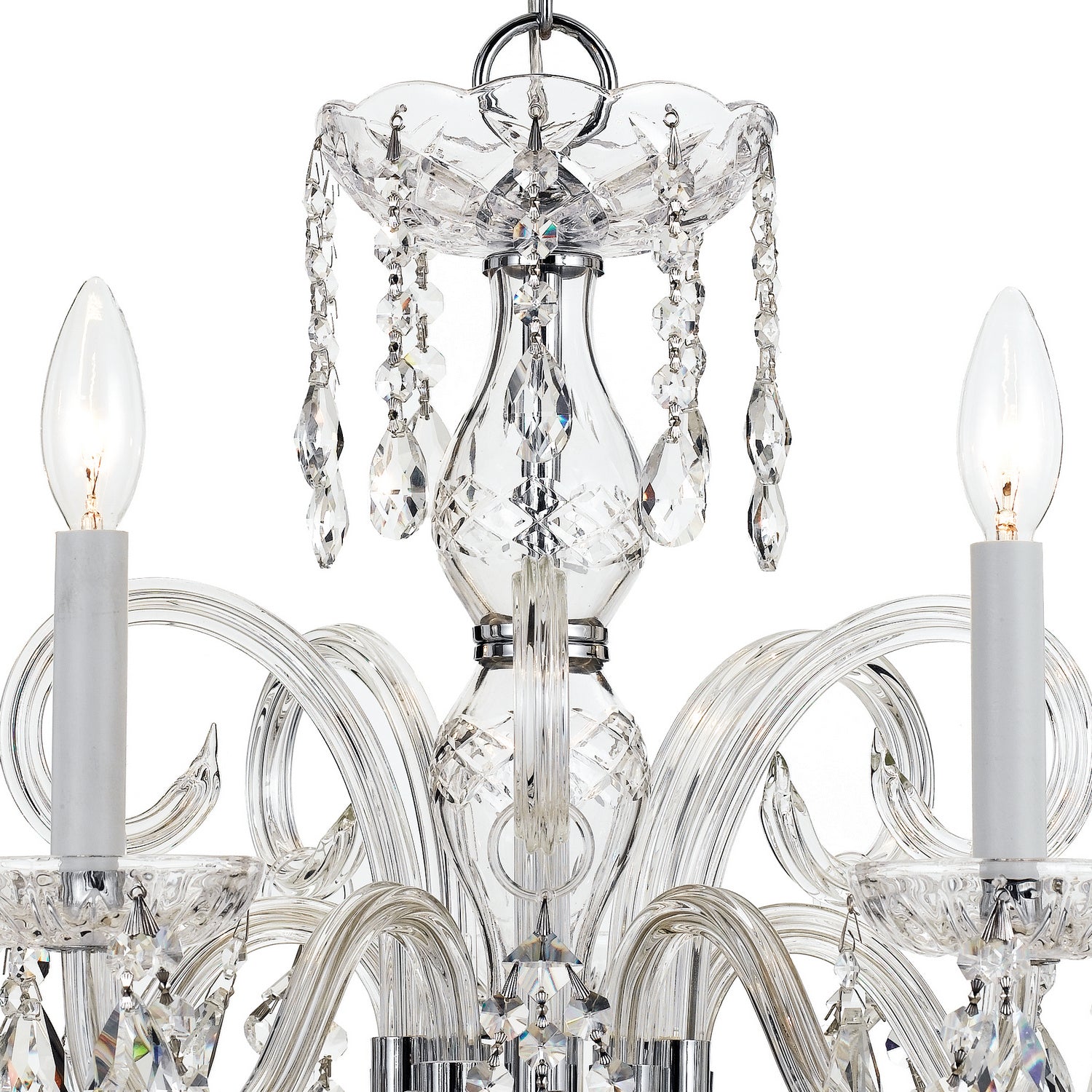 Crystorama - 1005-CH-CL-S - Cinq lumières Suspendu - Cristal traditionnel - Chrome poli