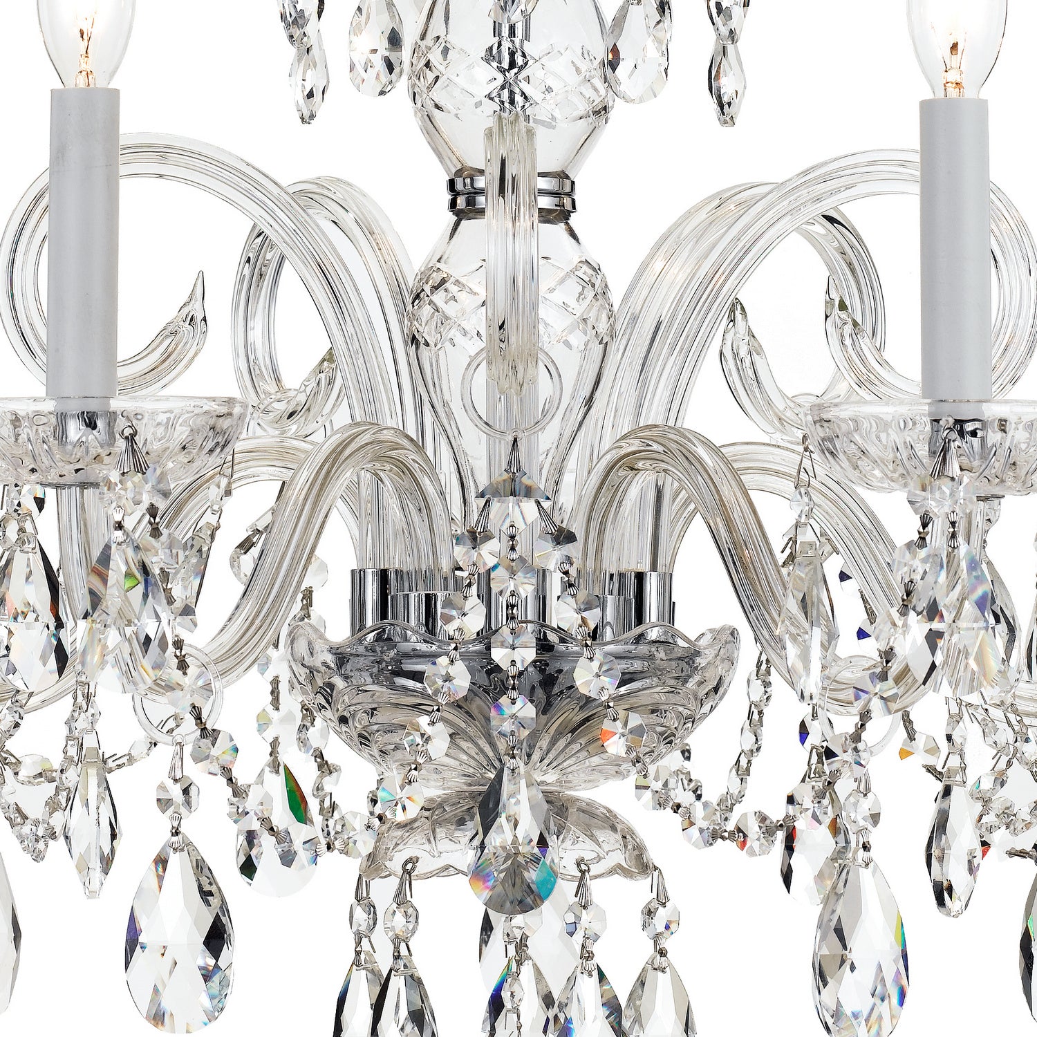 Crystorama - 1005-CH-CL-S - Cinq lumières Suspendu - Cristal traditionnel - Chrome poli