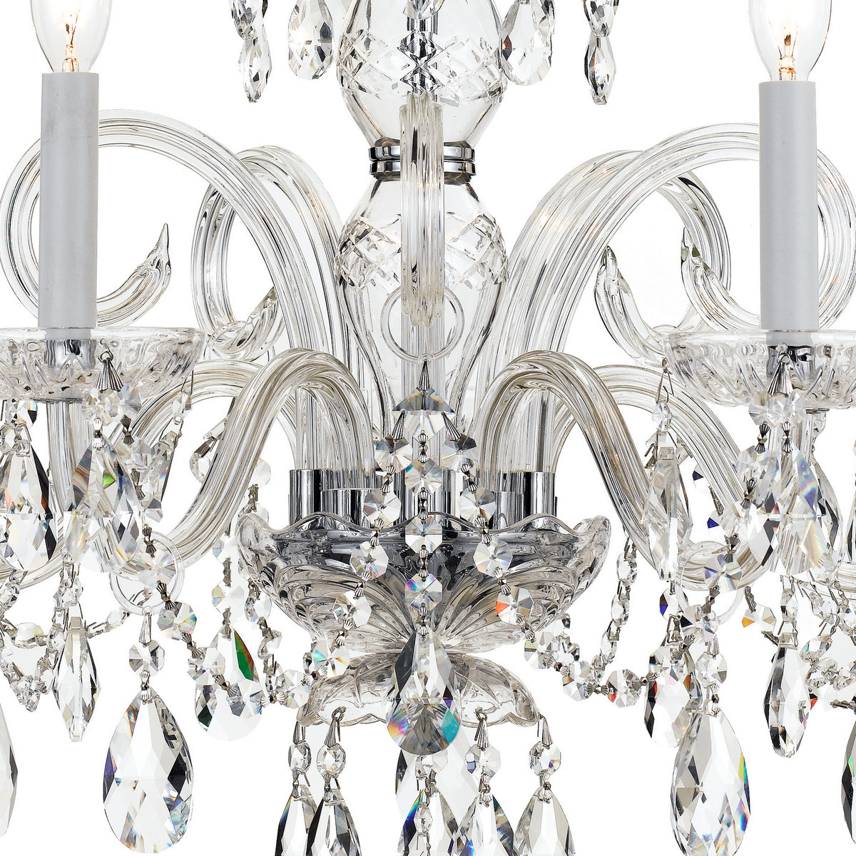 Crystorama - 1005-CH-CL-S - Cinq lumières Suspendu - Cristal traditionnel - Chrome poli