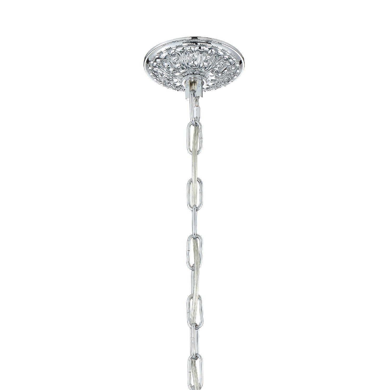 Crystorama - 1005-CH-CL-SAQ - Cinq lumières Suspendu - Cristal traditionnel - Chrome poli