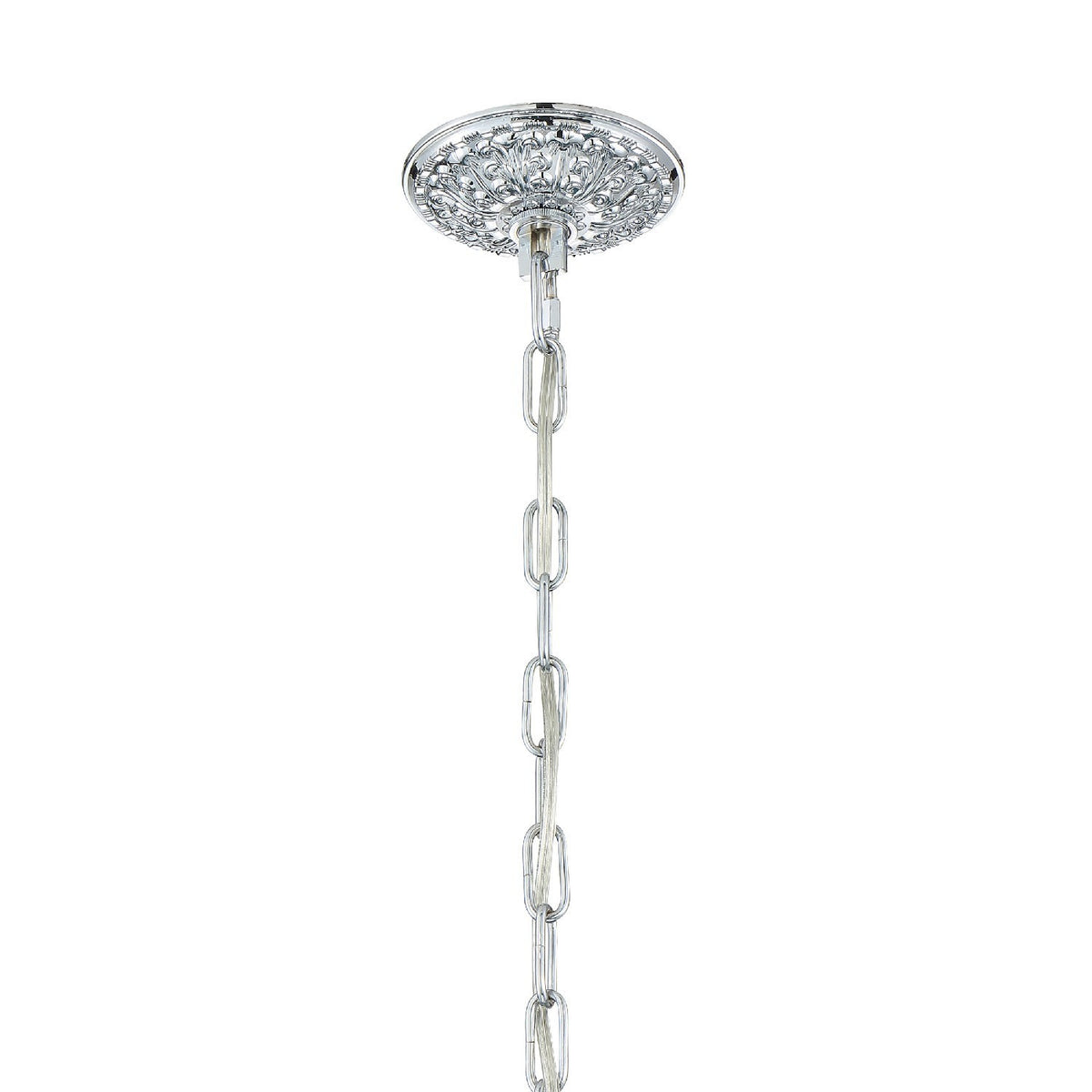 Crystorama - 1005-CH-CL-SAQ - Cinq lumières Suspendu - Cristal traditionnel - Chrome poli