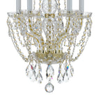 Crystorama - 1129-PB-CL-MWP - Five Light Mini Chandelier - Traditional Crystal - Polished Brass