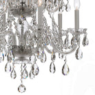 Crystorama - 1137-CH-CL-SAQ - 12 Lumières Suspendu - Cristal traditionnel - Chrome poli