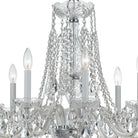 Crystorama - 1138-CH-CL-S - Huit Lumières Suspendu - Cristal traditionnel - Chrome poli
