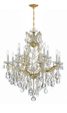 Crystorama - 4413-GD-CL-SAQ - 13 Light Chandelier - Maria Theresa - Gold