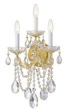 Crystorama - 4423-GD-CL-S - Trois lumières Murale - Marie-Thérèse - Or