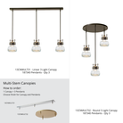 Hubbardton Forge 187340 Cuff Large Mini Pendant