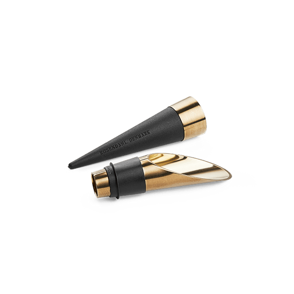 Grand Cru Wine Stopper and Pourer Patinated Set