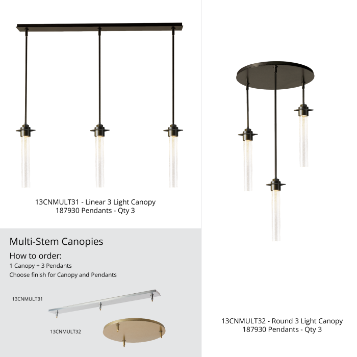 Hubbardton Forge 187930 Airis Medium Mini Pendant