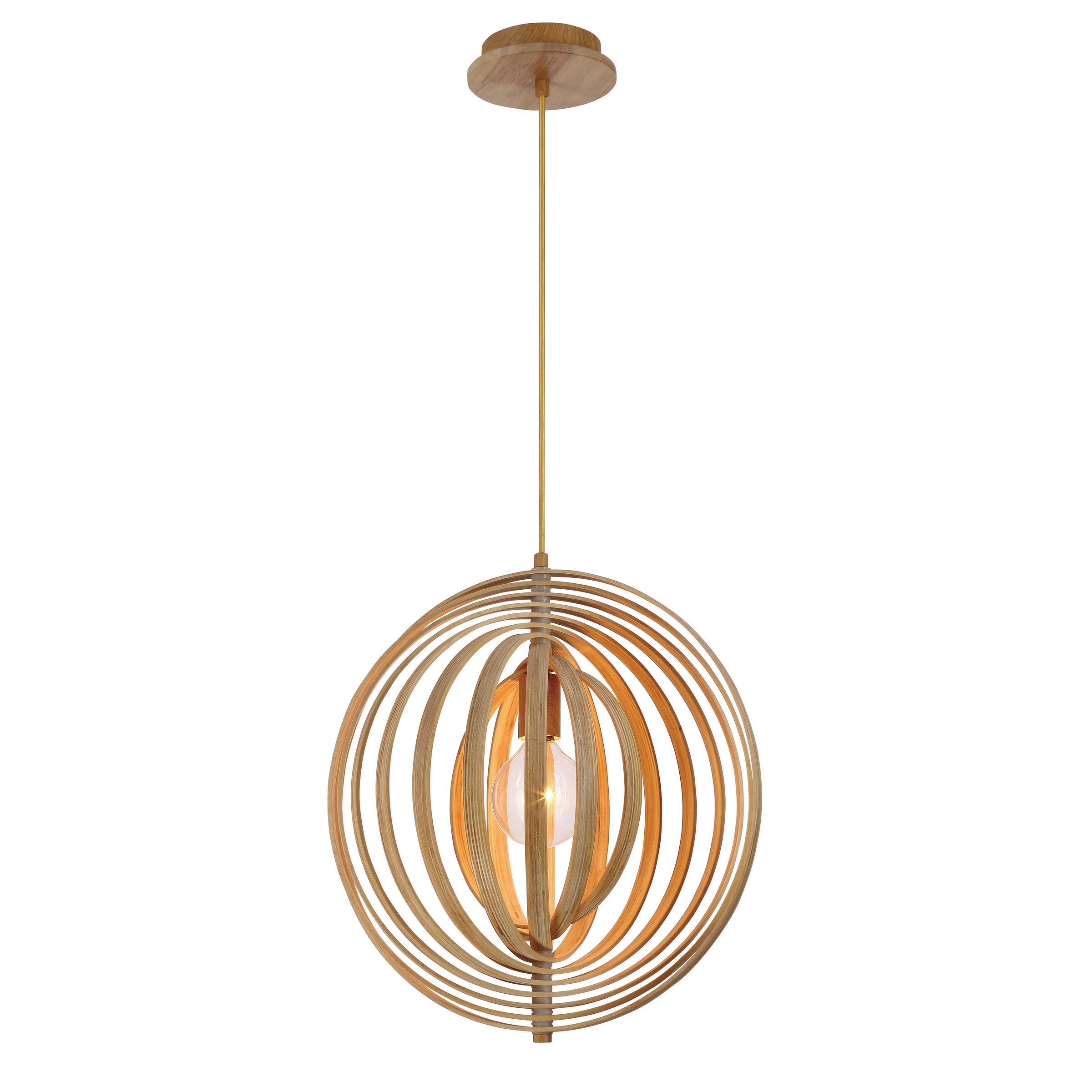 Eurofase 31874-014 Abruzzo Pendant in Wood