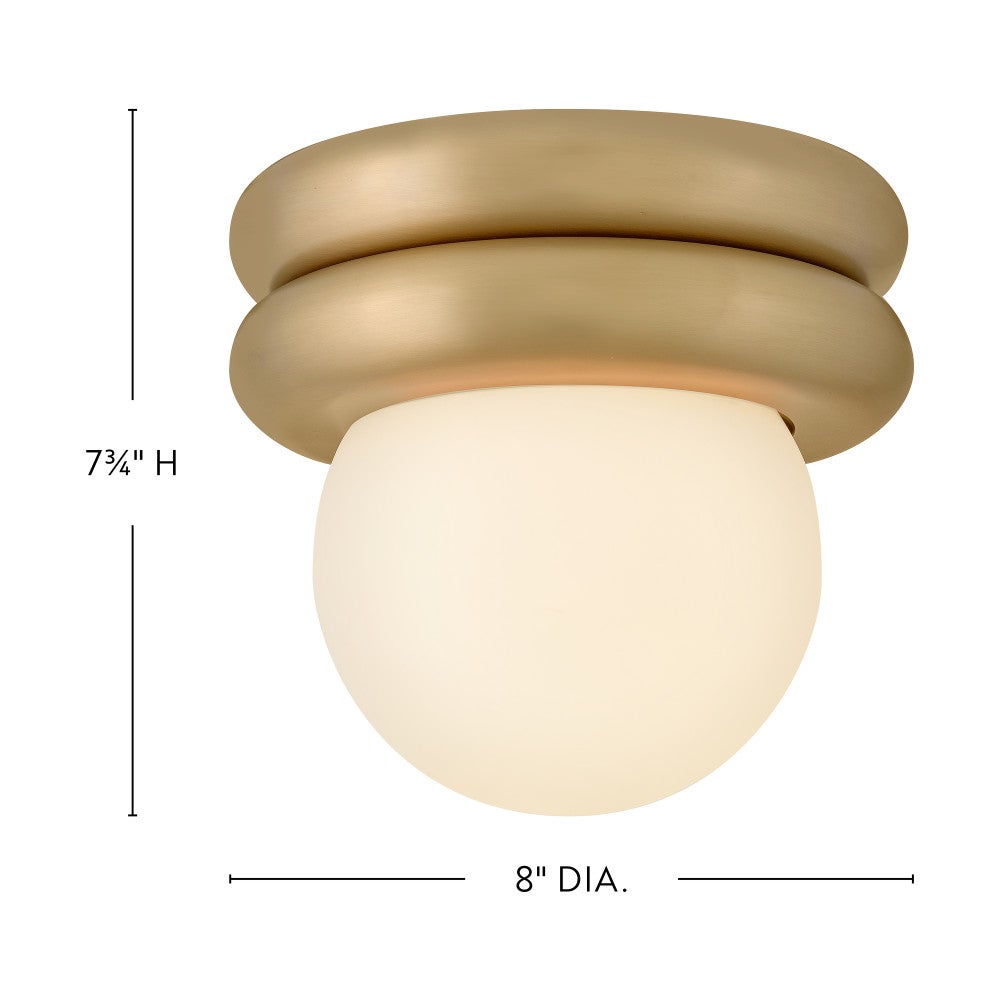 Lark 83291LCB Noa Convertible Flush Mount in Lacquered Brass