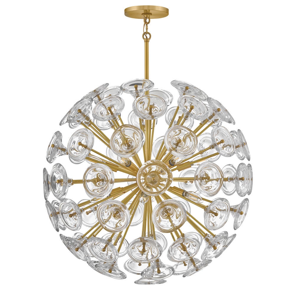 Fredrick Ramond FR46905UB Globe Maya Suspension en laiton non verni
