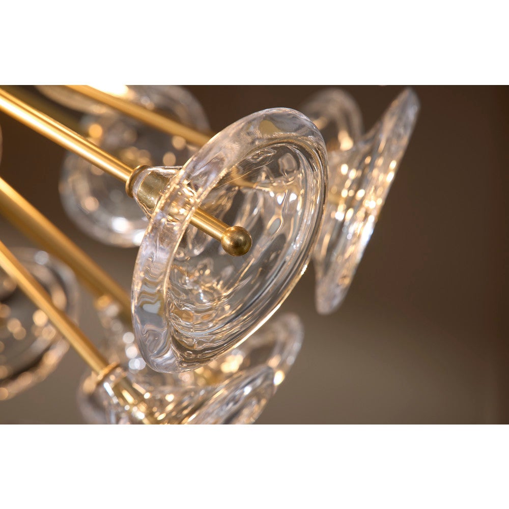 Fredrick Ramond FR46905UB Globe Maya Suspension en laiton non verni