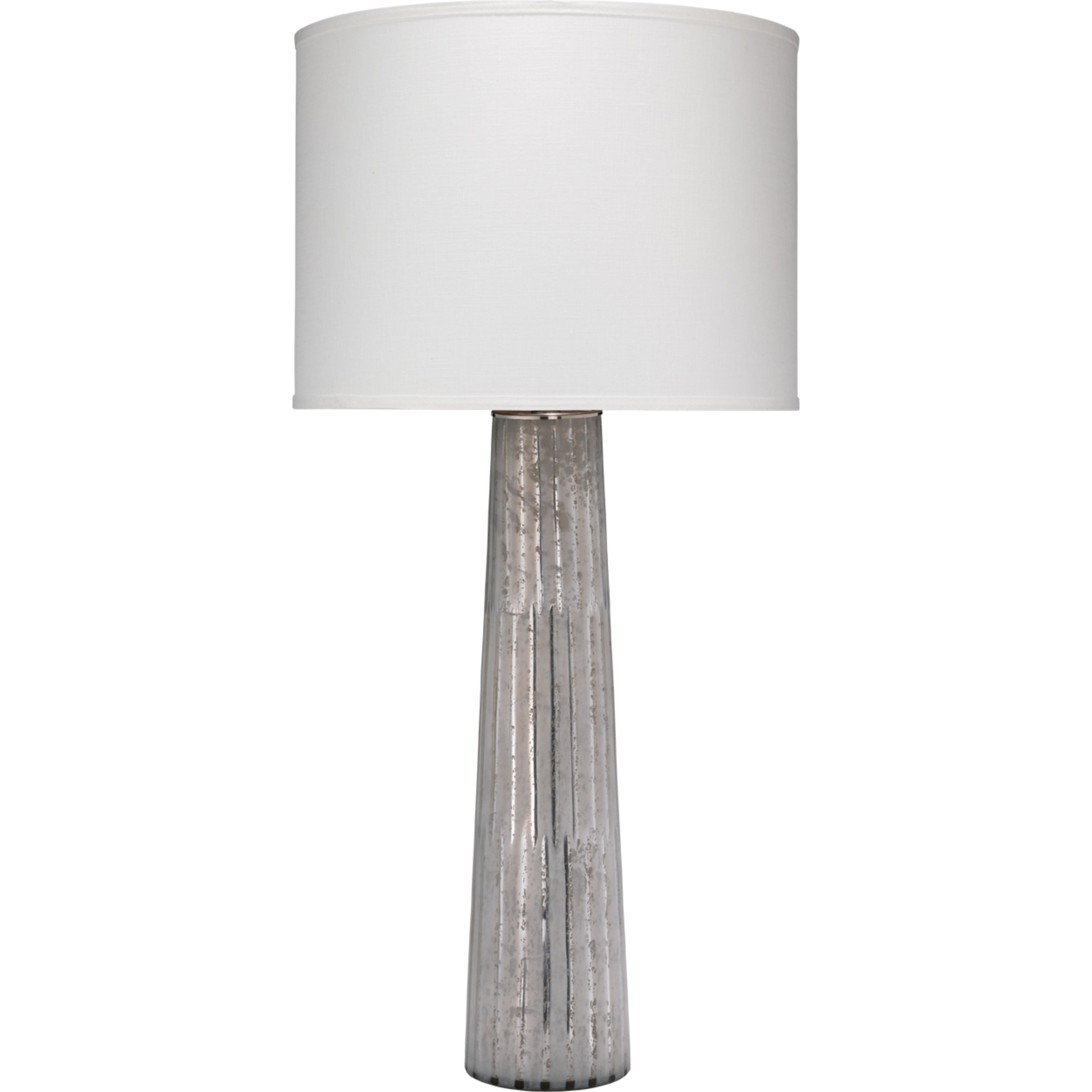 Jamie Young Company - 1PILL-TLSS - Striped Silver Pillar Table Lamp - Striped - Silver