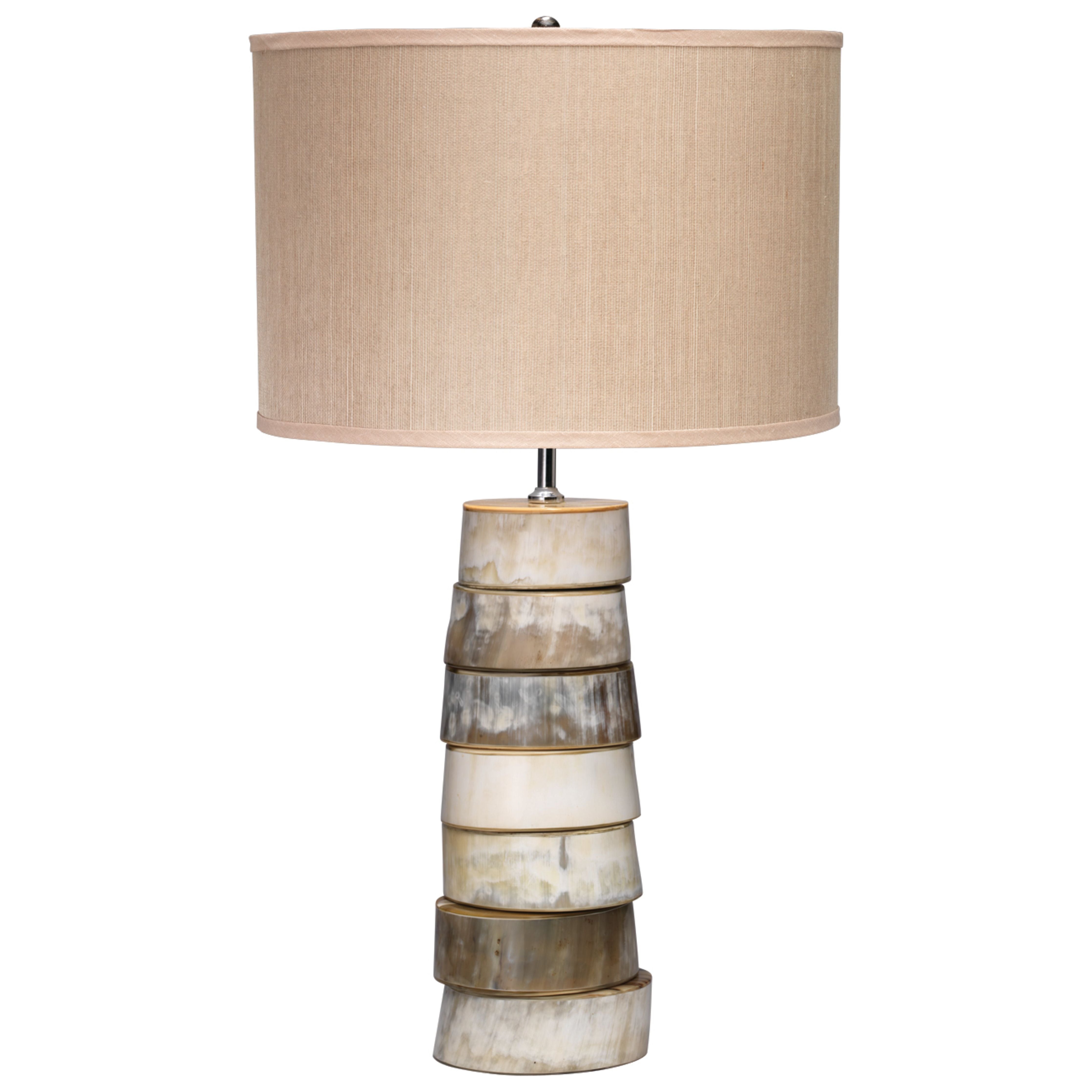 Jamie Young Company - 1STAC-TLHO - Stacked Horn Table Lamp -  - Brown