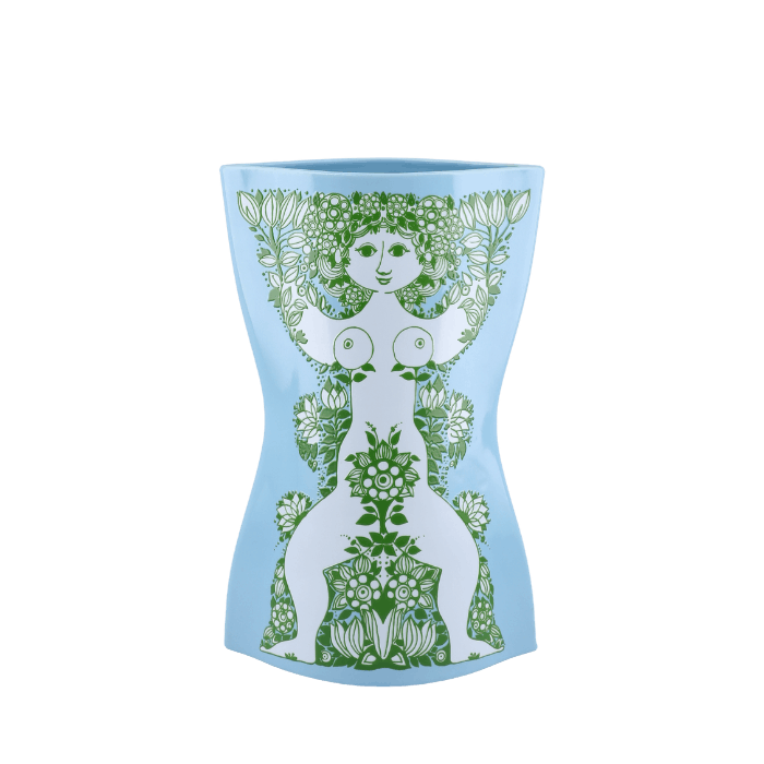 Bjørn Wiinblad 53120 Nina Vase in Light Blue/Green
