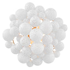 Fredrick Ramond FR41563DA Marabel Plafonnier semi-encastré en verre soufflé et laiton vieilli