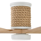 Luminaire encastré intelligent à DEL Hinkley Lighting 943160FMN-LDD Marin Ventilateur  en blanc mat