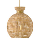 Store tissé Effie Lark 84164LCB Suspension en laiton laqué