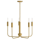 Lark 83634LCB Austen Rope Wrapped Chandelier in Lacquered Brass