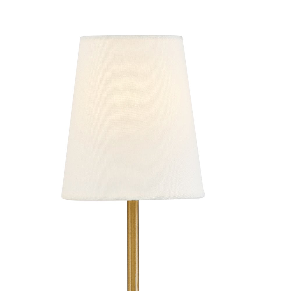 Applique double Lark 84260LCB Cora en laiton laqué