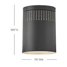 Abat-jour en métal Lark 83681BK Casey Plafonnier en noir