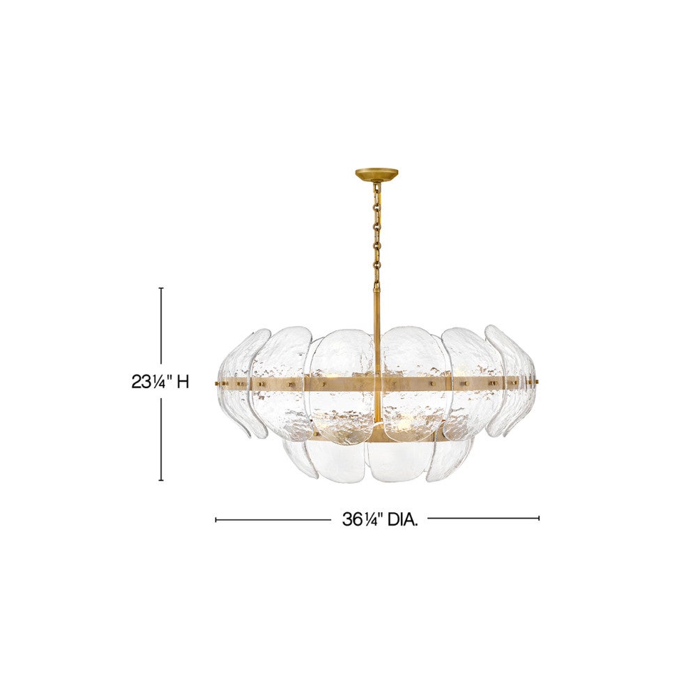 Fredrick Ramond FR30516HB Lillia Suspension en laiton Heritage
