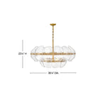 Fredrick Ramond FR30516HB Lillia Suspension en laiton Heritage