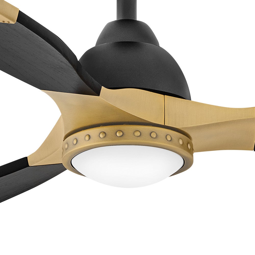 Éclairage intelligent Hinkley Lighting 906760FMB-LDD Aileron LED Ventilateur  en noir mat