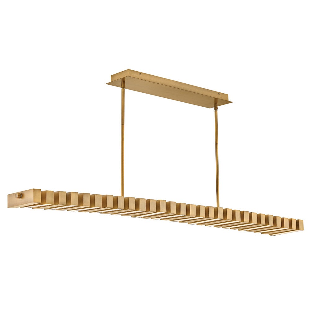 Fredrick Ramond FR42456LCB Stitch LED Linéaire Suspendu FR42456 en laiton laqué